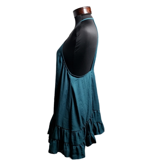 Free People Raven Slip Dress Teal Sz: X-Small - Picture 13 of 16